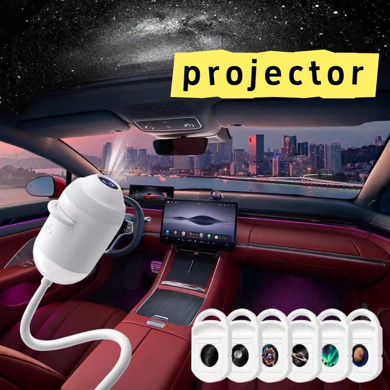 スマートギャラクシー星空プロジェクター 2-in-1 夜の光家の背景雰囲気ライト寝室の車の装飾家の装飾のため