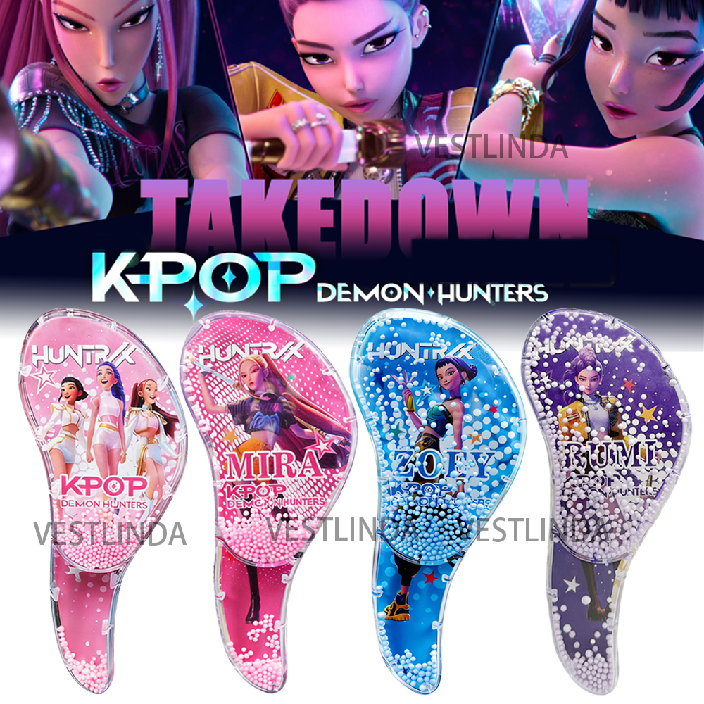 KPop デーモンハンターシリーズコームルミミラゾーイエアクッションマッサージコームポータブル絶妙な映画周辺学生ギフト