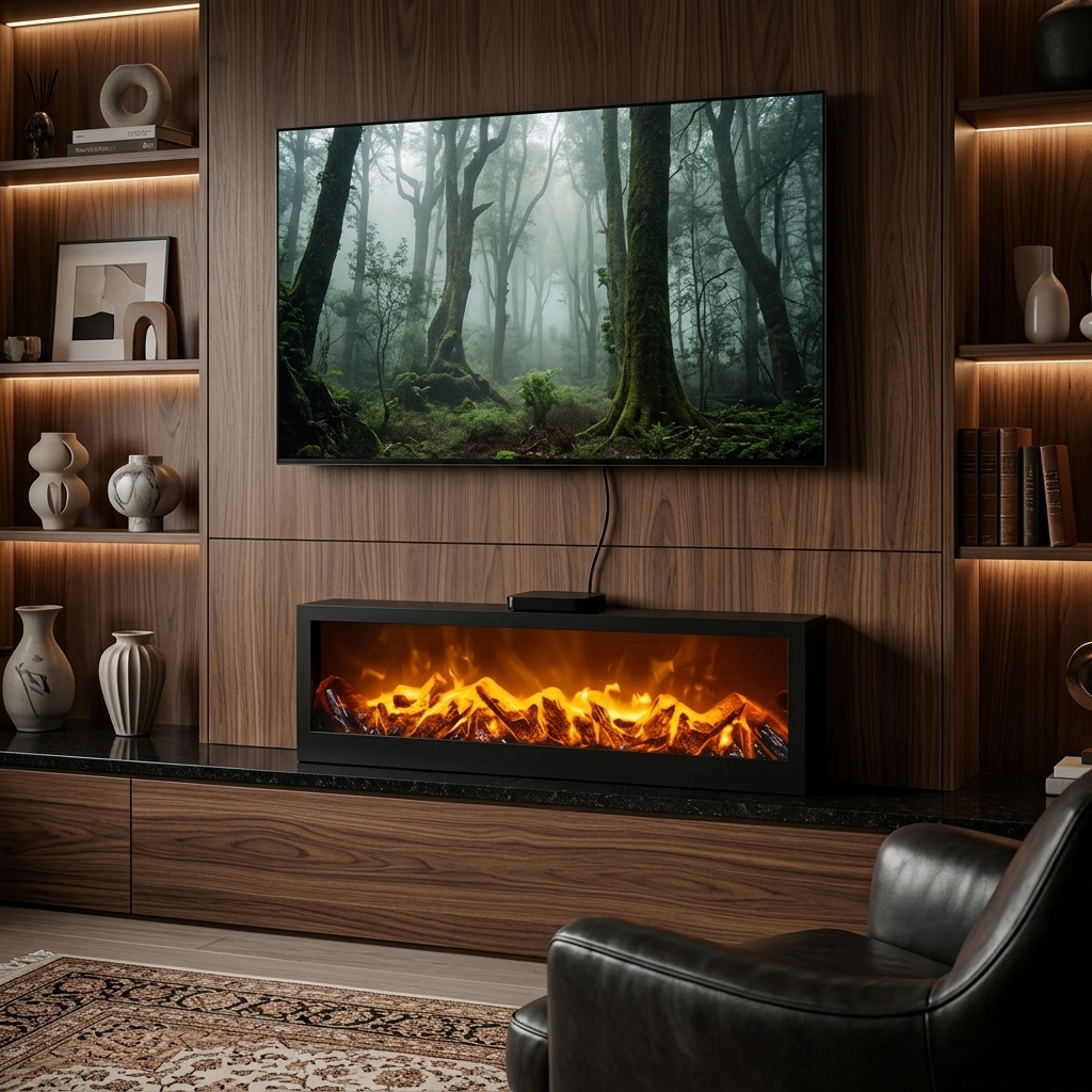 Chimeneas リビングルームシミュレーション暖炉炎ランプレトロ家の装飾アメリカの装飾品雰囲気ランプルームの装飾暖炉