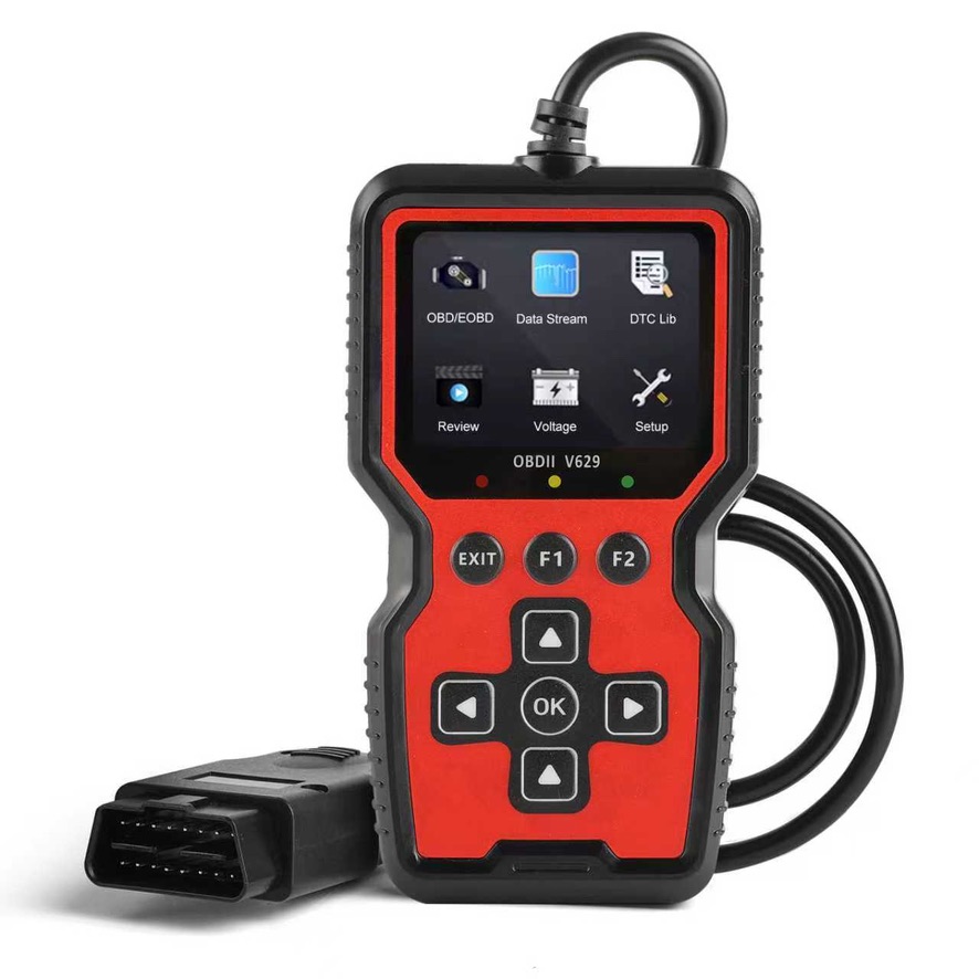 V629 OBD2 診断スキャナー自動車コードリーダーとスキャナー車両の健康検査ツール