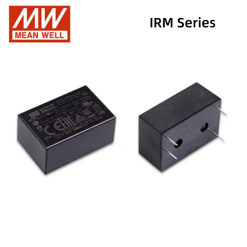 MEAN WELL IRM 5W 10W15W 20W モジュラーはんだ付け可能電源 AC ～ DC 3.3V 5V 9V 12V 15V 24V 単一出力スイッチング電源