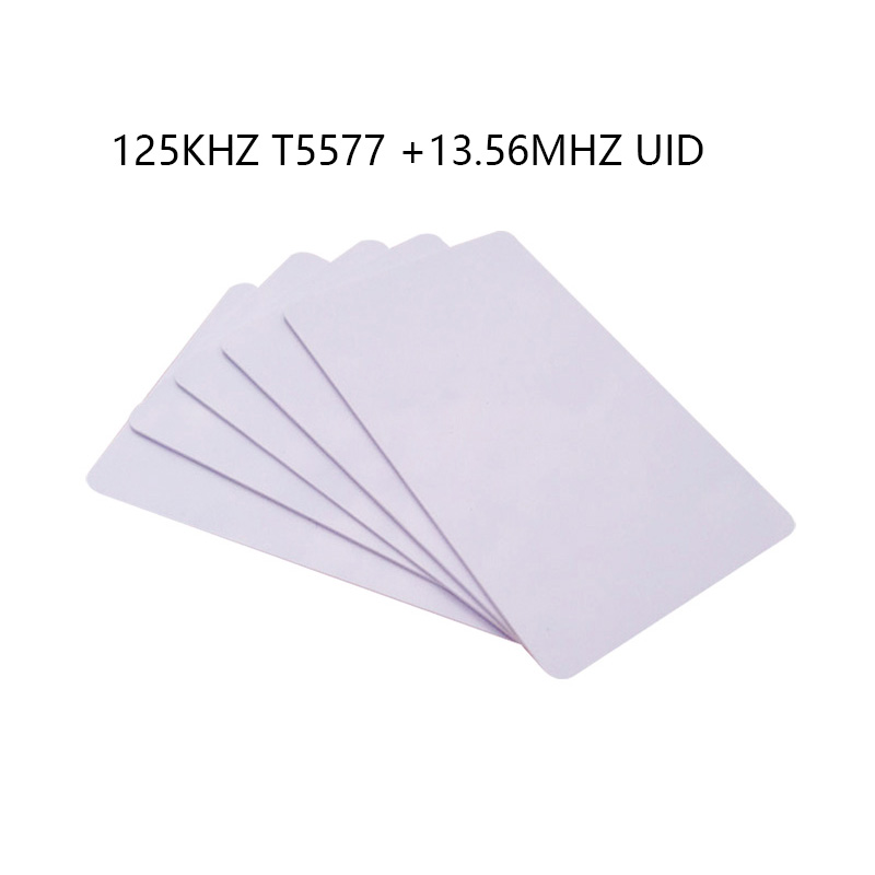 IC チップ ID チップ UID 5577 RFID カード、複合スマートカード 125 khz 13.56 反復可能消去可能アクセスカード 10 ピース/ロット