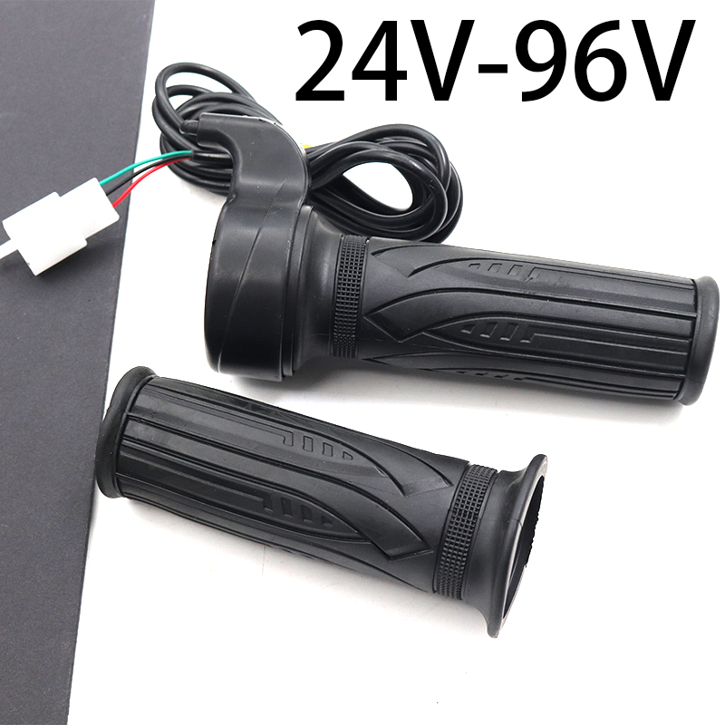 1 ペアスロットル 24V 36V 48V 60V 72V 84V 96V アクセルツイストガスハンドル電動自転車/e-バイク/スクーター/BLDC コントローラ用