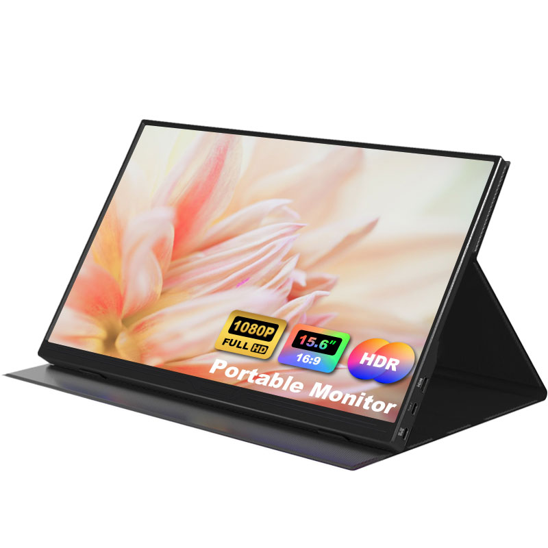 1080P 超狭ベゼル超薄型スリムユニボディデザイン 15.6 インチ 1080p ミニ HD ポータブルモニターサポート ODM