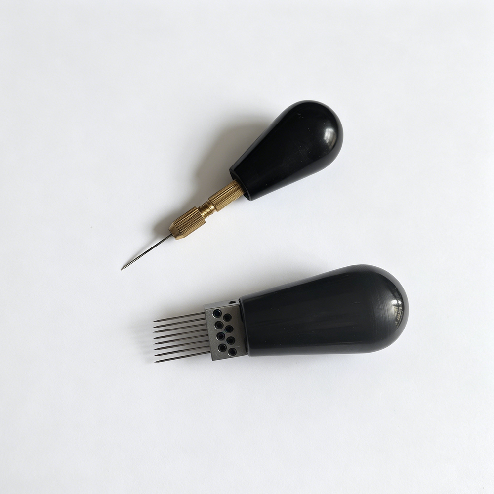 シングル/8 針ヘア注入ツールヘッド注入ヘアツール 1/2 個かつらかつらヘッドの髪ストランド移植