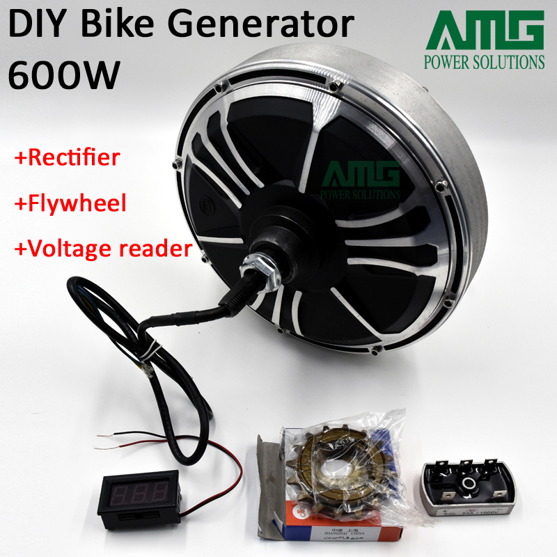 MAX 600W 低速レアアースブラシレス永久磁石発電機/バイク発電機/非常用発電機/DIY 発電機