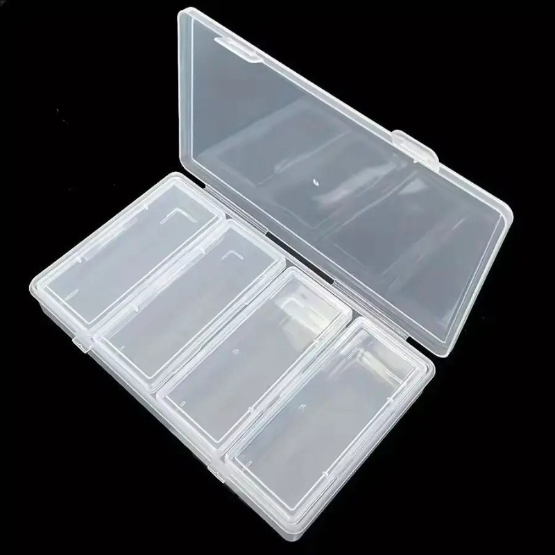 1pc 調節可能なディバイダー クリアプラスチック収納オーガナイザーボックス - クラフト