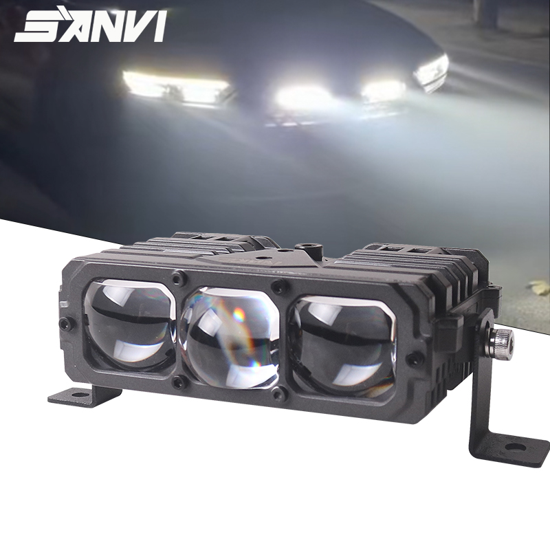 SANVI S318 Bi LED プロジェクターグリルライトフォグライトバーワークライトスポットライトラングラー/ハイラックス/プラド/フォード F150 75 ワット 5500 K