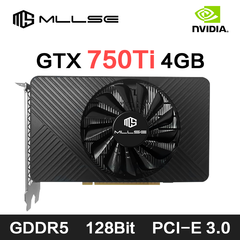 MLLSE GTX 750Ti 4GB グラフィックカード GDDR5 128ビット HDMI DVI VGA PCI-E 3.0 Geforce GPU Gtx 750ti ゲーミングビデオカード Placa De Video