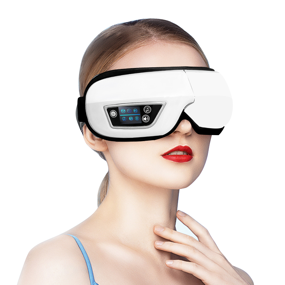6D Smart Eye Massage Instrument Vibration Airbag Compress Eye Massager Eye Glasses Tool Music Relax Fatigue Sleepping Mask
