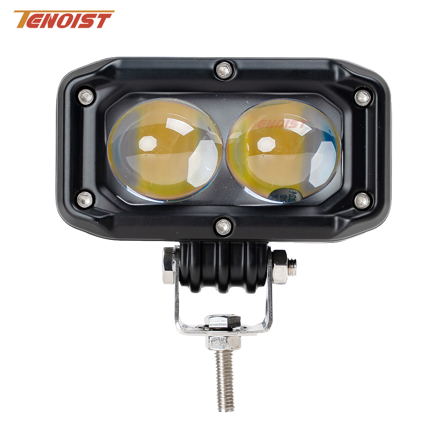 3.8 インチ白黄色高ロービーム LED ワークフォグドライビングライト車 SUV オフロードトラック ATV UTV オートバイ 10-60V