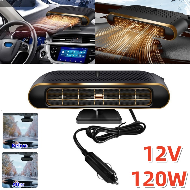 ポータブルスピードクイックヒーター 120W 12V 車のフロントガラス霜取りファン
