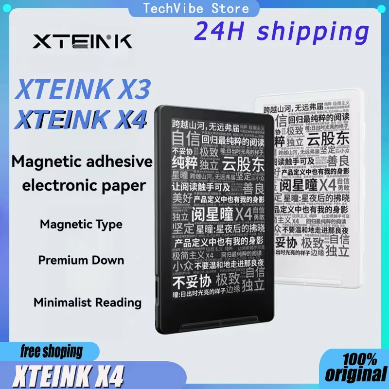 XTEINK X4 電子ブック X3 リーダーポータブル 4.3 インチスクリーン磁気光と薄型電子ペーパーインクスクリーンリーダー解像度 220PPI
