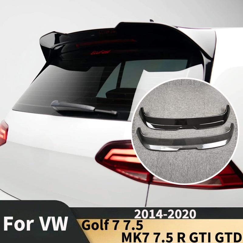 2014-2020 VW ゴルフ 7 7.5 MK7 7.5 R GTI GTD GTE Rline スポイラールーフリップテールフィンウィング蓋ガードボードキットチューニングアクセサリー