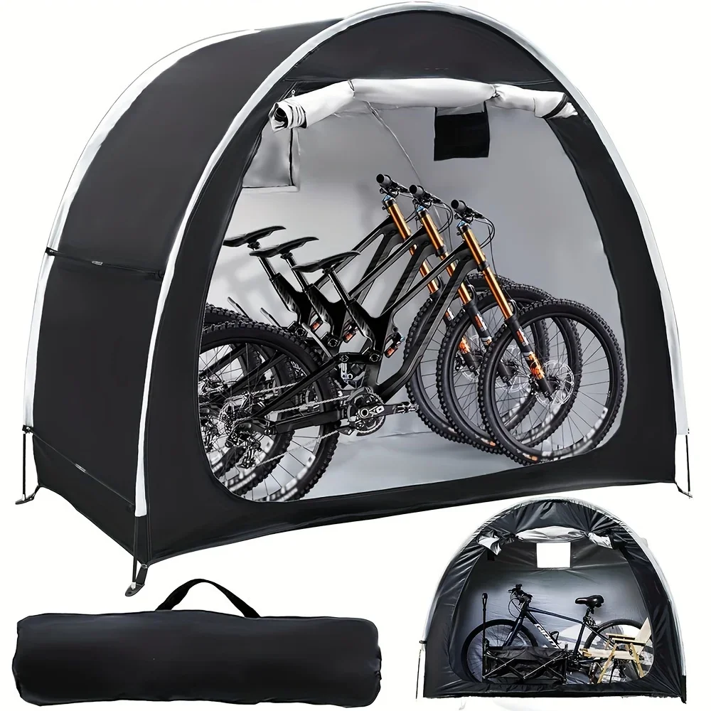 自転車保管小屋テント 1-4 バイク用の広々としたポータブル折りたたみ自転車サンシェードカバーシェルター防水耐久性のある自転車テント