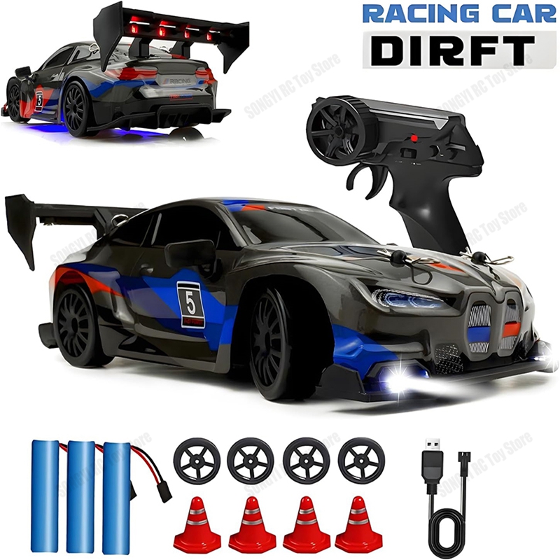 4WD RC カー LED リモートコントロール車高速高速ドリフトレーシング 2.4 グラムラジオ RTR 車両 GTRPRO モデルのおもちゃキッズ子供ギフト