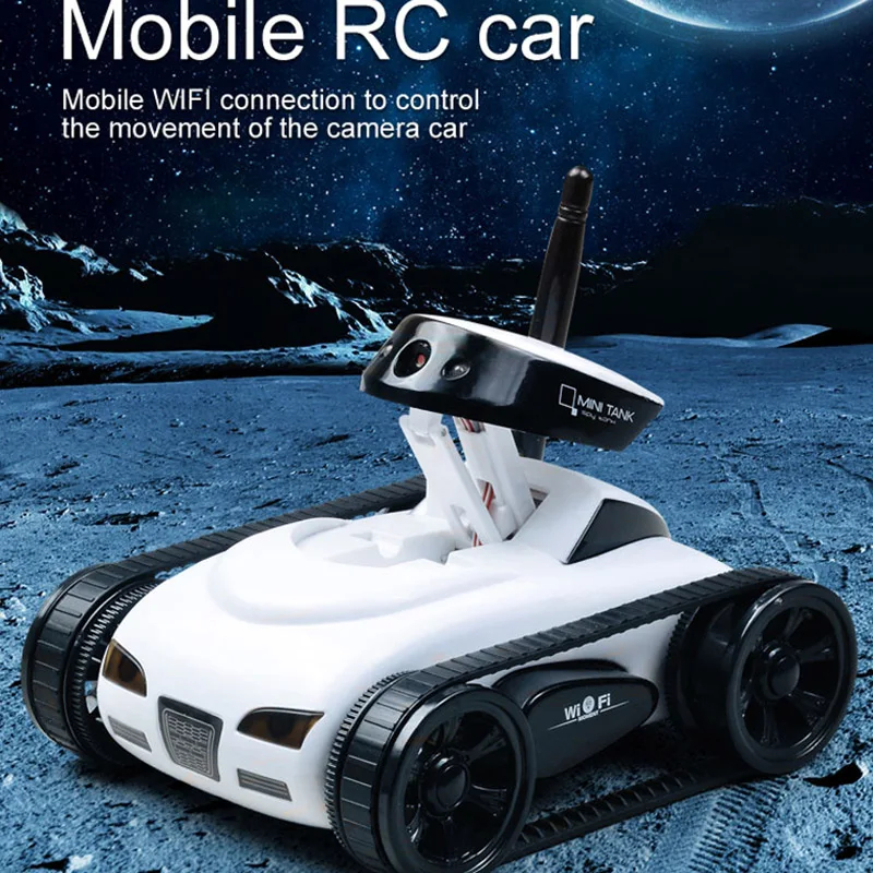 RC カメラタンク FPV WIFI リアルタイム品質ミニ RC カー HD カメラビデオリモコンロボットカーインテリジェント APP ワイヤレスおもちゃ