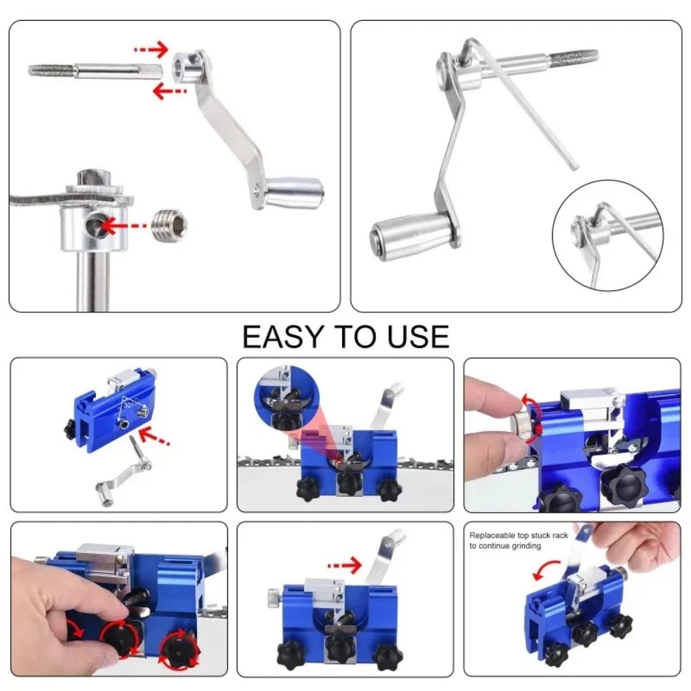 1pcs Chain Saw Sharpeners Portable Chainsaw Chain Sharpening Woodworking Grinding Stones Electric Grinder Tool 2026