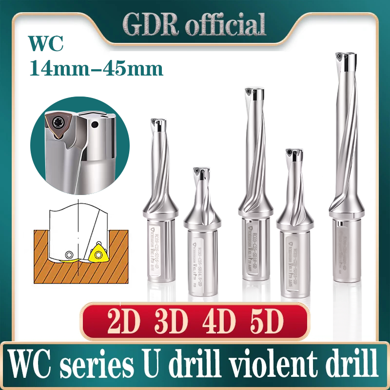 GDR WC SP U字型ドリルビット C20 C25 C32 SPシリーズドリルビット 2D 3D 4D 5D ダブル径ドリルビット WCMX WCプラグイン高速U字型