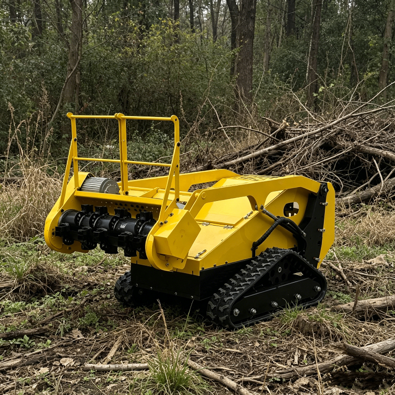 農業 10 センチメートル細断ハイブリッド追跡クローラーロボットリモートコントロール芝刈り機