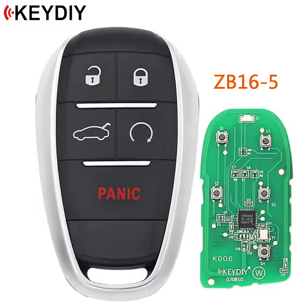 1 ピース KEYDIY ZB16-5 ZB シリーズ ユニバーサル スマート リモート キー KD-X2 KD900 ツール用 2000 モデル以上に適合
