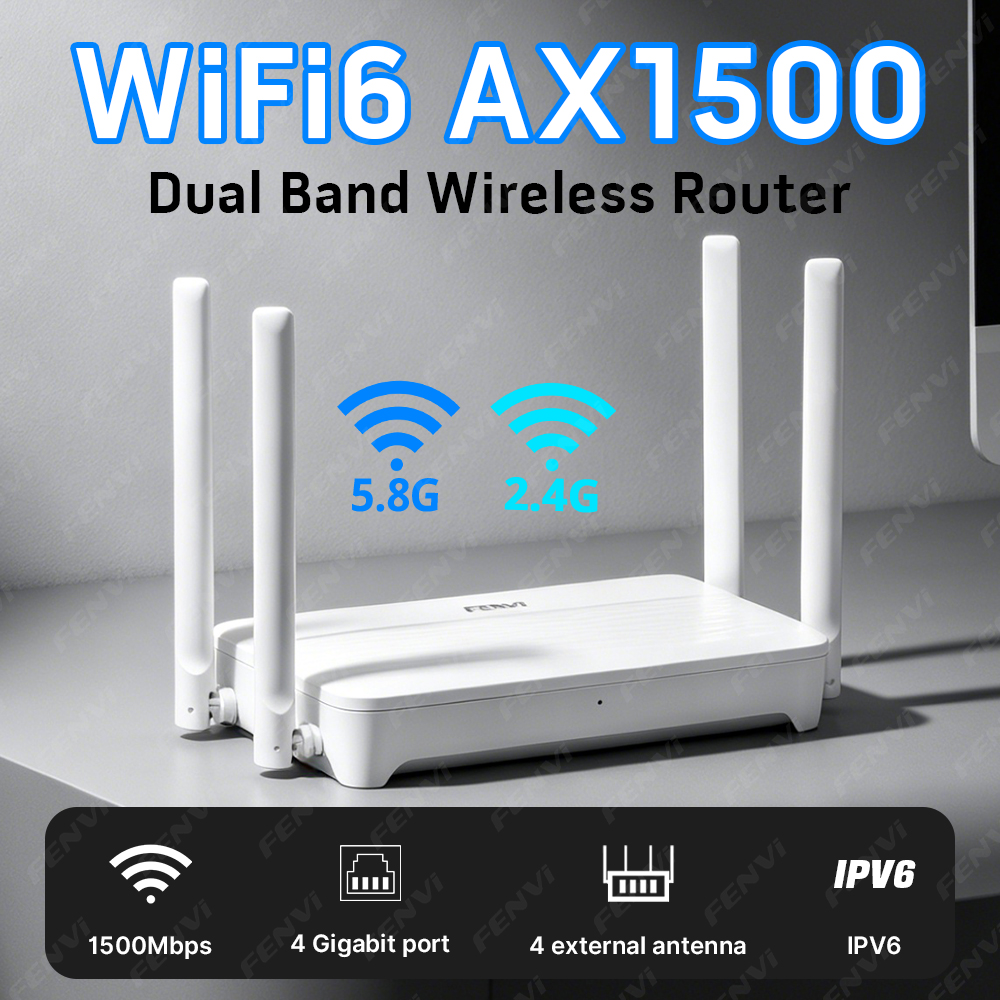 WiFi 6 AX1500 ルーターギガビットワイヤレス信号増幅器 1500M デュアルバンド 2.4G/5GHz ワイヤレス WiFi エクステンダーブースター 802.11AX ルーター