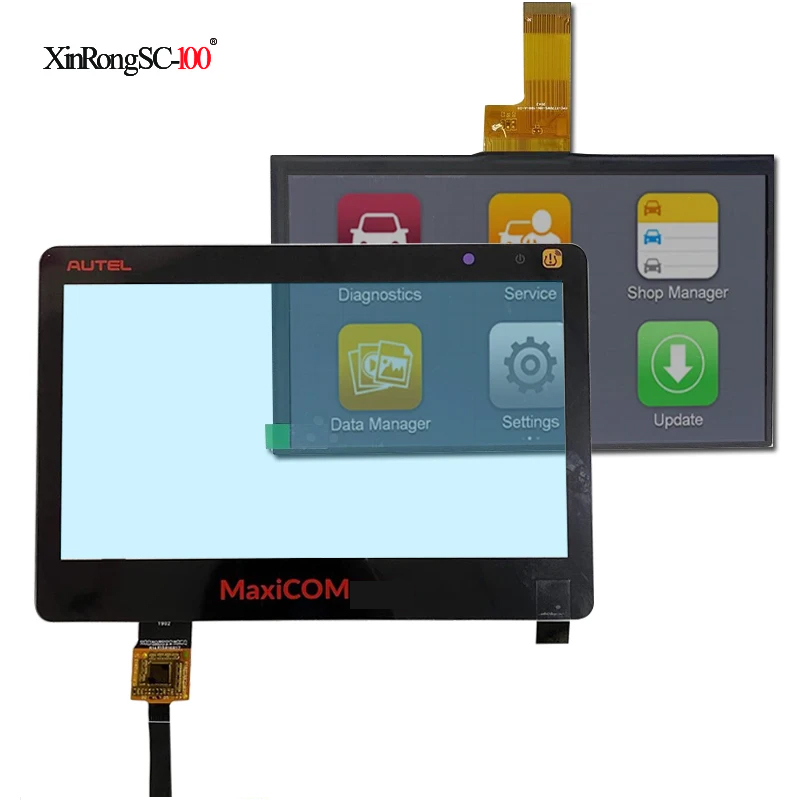 AUTEL MaxiCom MK808/MK808BT/MaxiDAS DS808 MaxiPro MP808/MP808STS/MK808BT Pro 用タッチスクリーンパネルデジタイザーガラスLCDディスプレイ