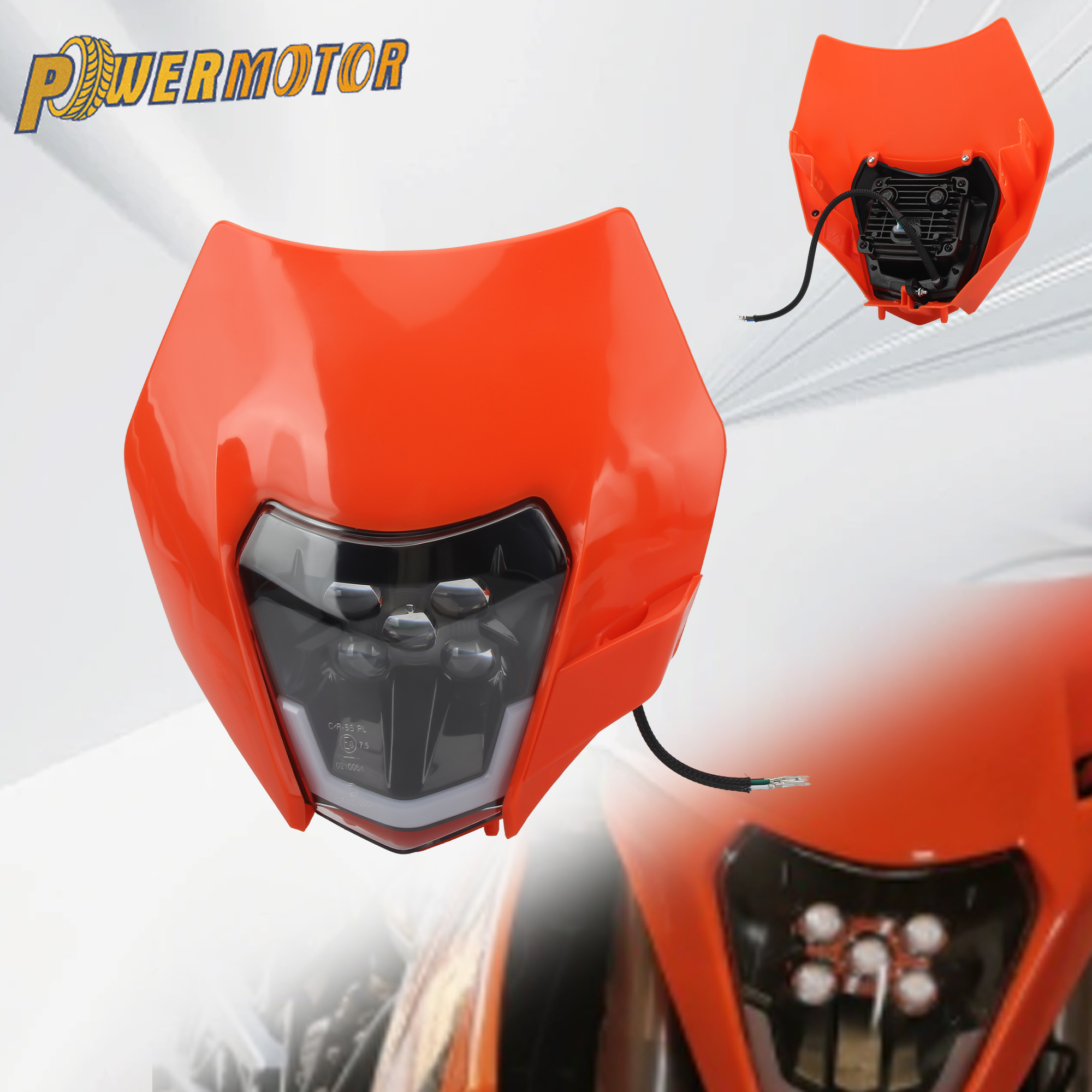 2008-2014 2015 2016 オートバイのヘッドランプダートバイクヘッドライト KTM EXC SXF XCW MX 250 300 450 バイクヘッドランプライトエンデューロ