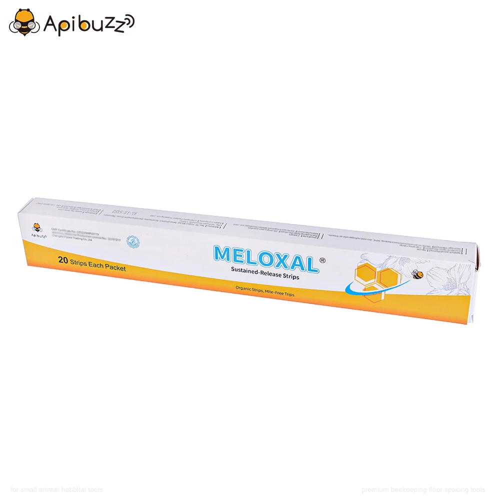 MELOXAL ストリップ - 20 ユニットパック |ミツバチのコロニーの蜂蜜流入期間に最適化された養蜂シュウ酸ツール - Pet Habitat Setup Varroa