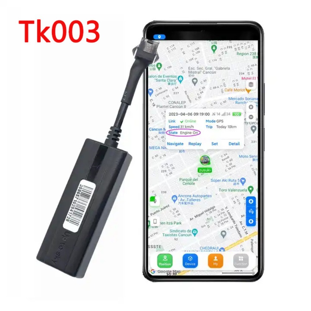 TK003 GPS リレートラッカー車オートバイポジショニング盗難防止装置トラッカー GT06 プロトコル SOS 警報車両 GPS