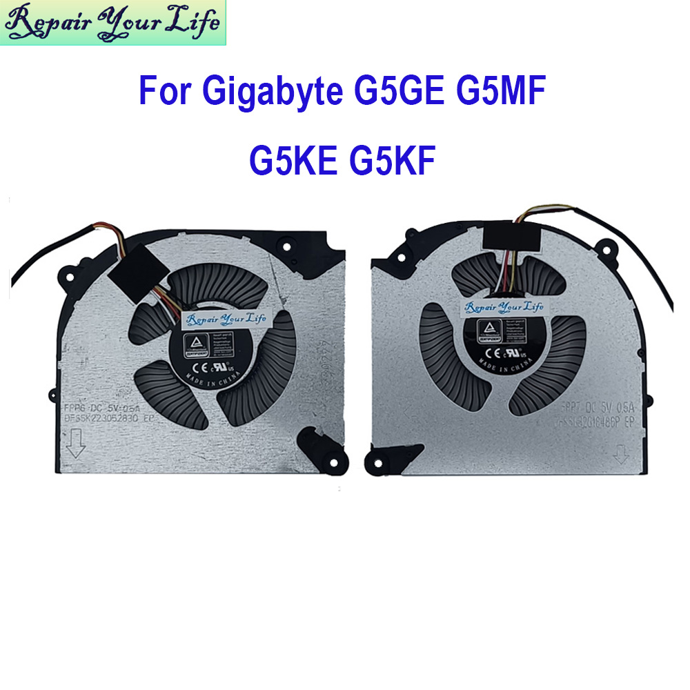 ゲームノートパソコン冷却 CPU GPU ファンギガバイト G5 KF KE GE MF G5KF G5KE G5GE G5MF 2023 FPP6 DFS5K22305283Q FPP7 DFS5L32G16486P