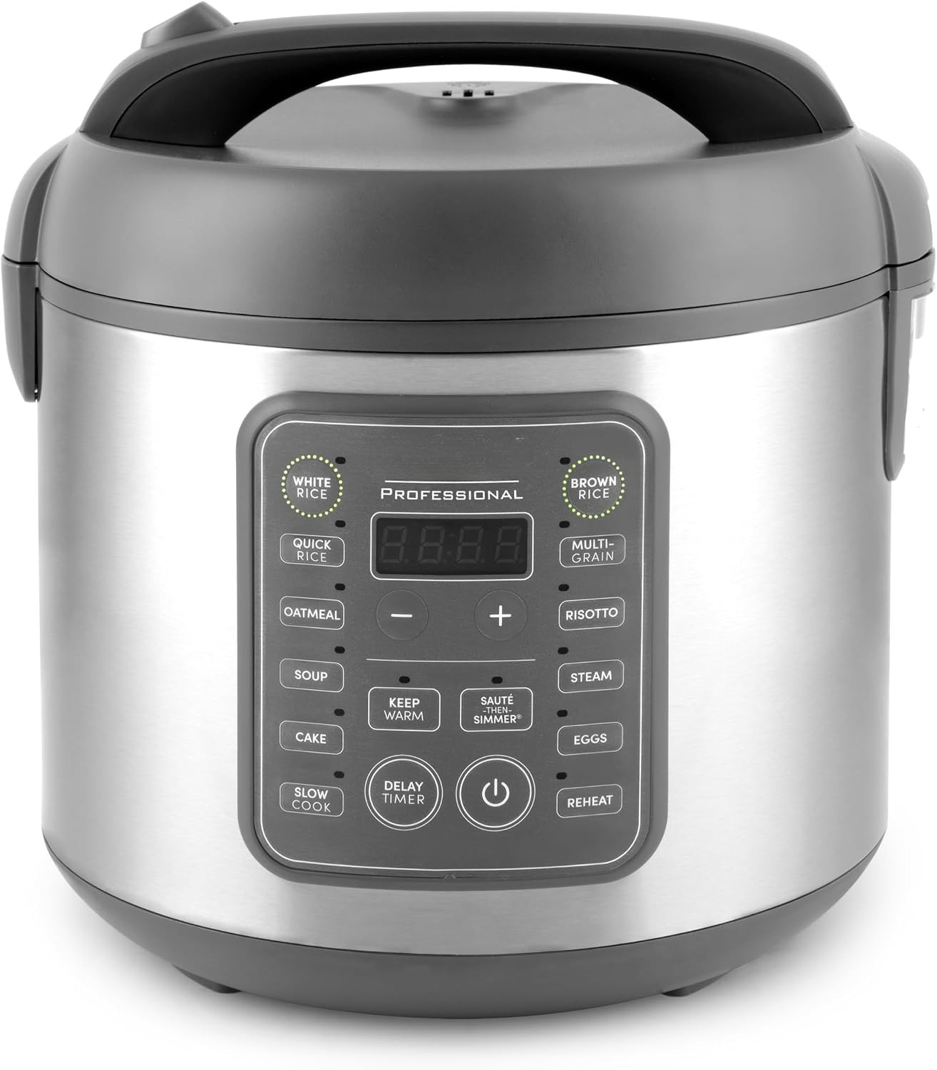 10カップ付き電気炊飯器、炊飯器、蒸し器、デジタル、オートミール - 家族の料理、旅行、毎日の料理に最適です...