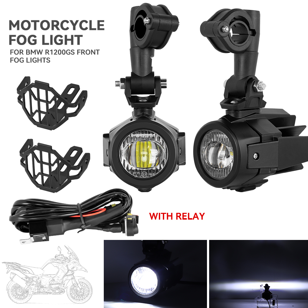 Motorcycle Fog Lights LED Auxiliary Spotlights Fog Light Additional Headlights Headlights Running Lights For GS 1200 Accessories