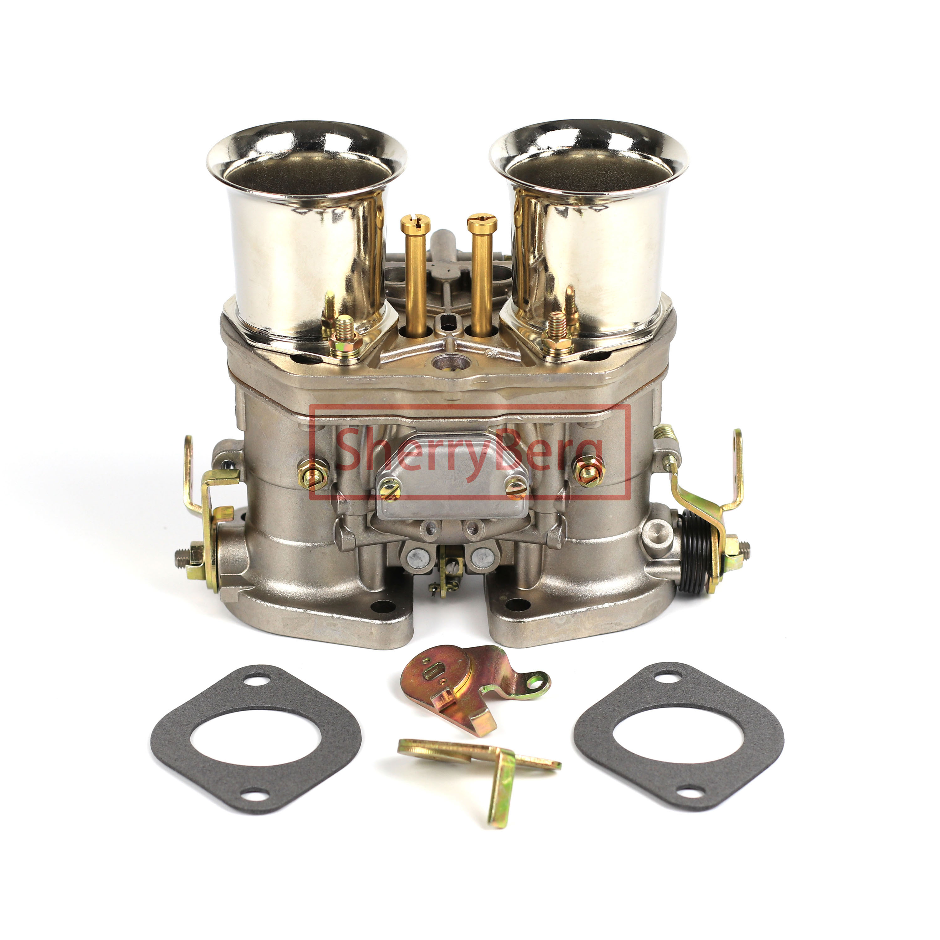 SherryBerg 48IDF 48 ミリメートル Idf キャブレター キャブレター クローム アルコール VW フィアット ポルシェ バグビートル ソレックス ウェーバー Fajs EMPI DELLORTO