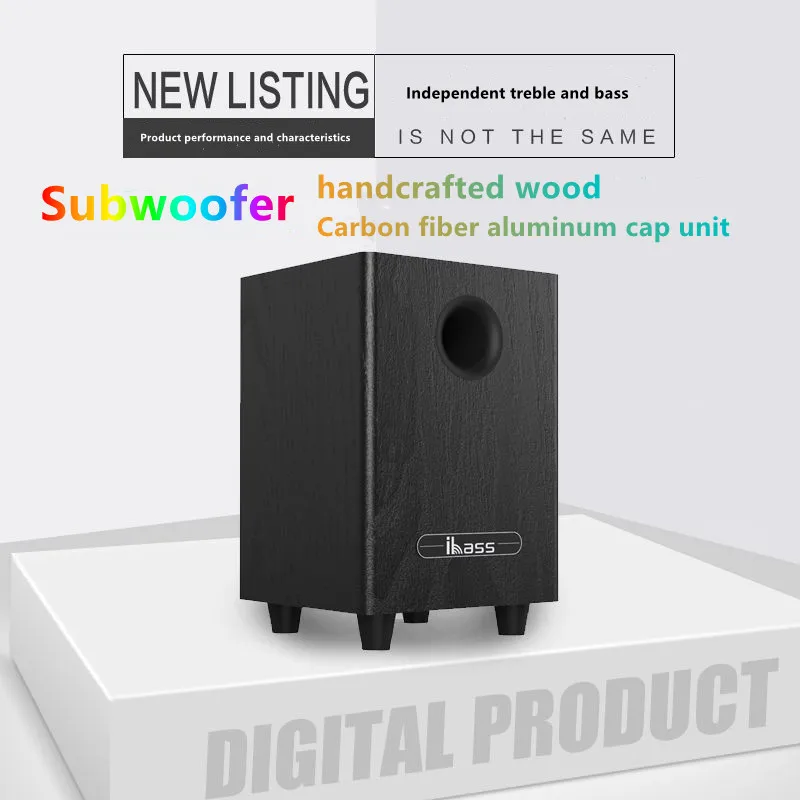100 ワットハイパワー 6.5 "パッシブサブウーファーホームシアタースピーカー低音カースピーカーアンプスピーカーラジカセサウンドシステムビッグパワー