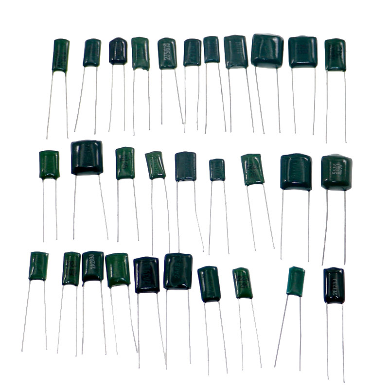 620 個 31 値 *20 個 100V マイラー フィルム コンデンサー詰め合わせセット 0.22NF-470NF コンデンサー混合パック キット