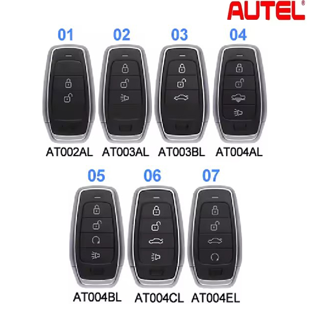 Autel Ikey AT002AL、AT003AL、AT003BL、AT004AL、AT004BL、AT004CL、AT004EL Autel ユニバーサルスマートリモートキー KM100 IM508 IM6 用