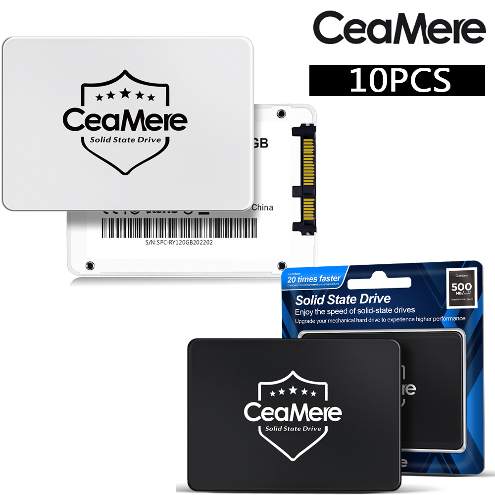 CeaMere 5PCS2.5 SSD480GB 32GB 64GB 120GB 240GB 中古チップコンピュータソリッドステートハードディスク内蔵ハードドライブ無料ロゴ