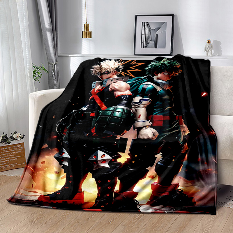 29 Style My Hero Academia Deku Bakugou Cartoon Anime Soft Flannel Blankets,Throw Blanket Comfortable for Beds Sofa Home Bedroom