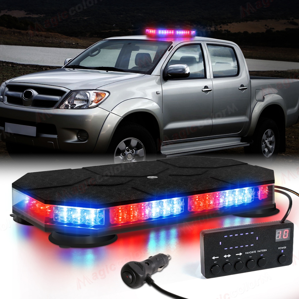 42 LED 車ルーフトップストロボライト緊急警告安全ビーコン磁気マウントトラック救急車除雪車警察ライト bli