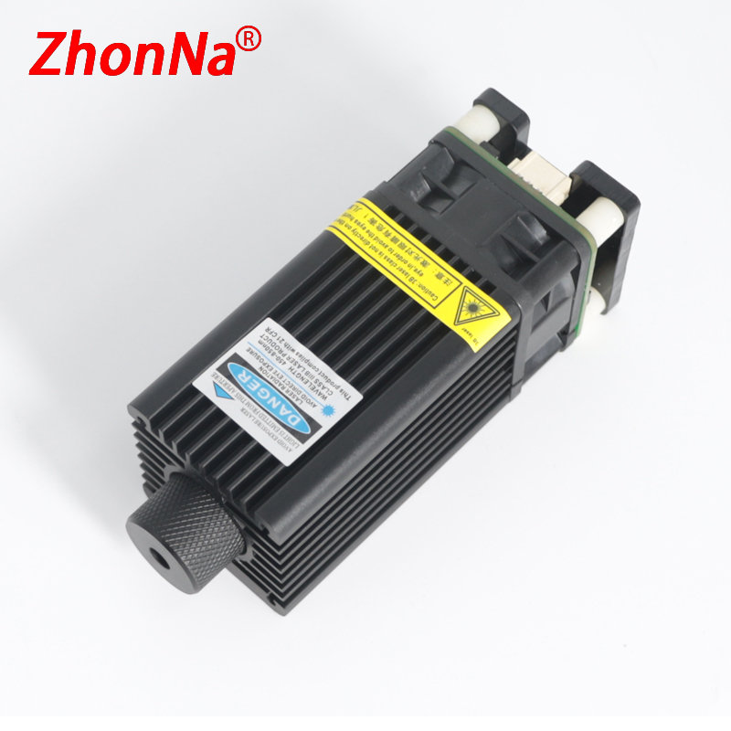 5W レーザーモジュール 450nm TTL 青色光 レーザー彫刻機用インターフェイスアダプターボード付き