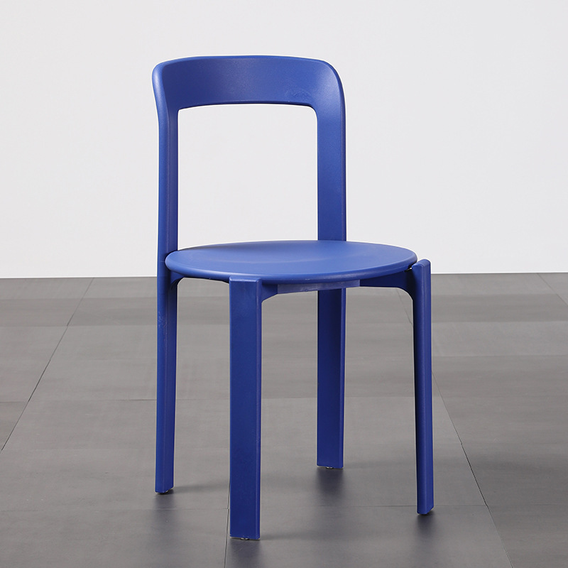 &Modern Nordic Plastic Thickened Stackable Dining Chair with  Backrest for Indoor/Outdoor Use Home Furniture