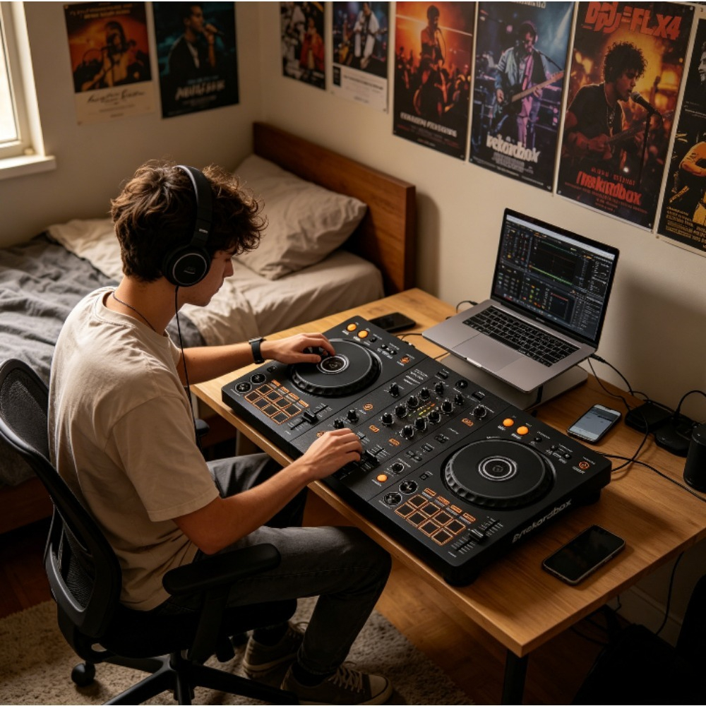 RekordboxとSeratoソフトウェアをサポートする2デッキプロフェッショナルDJコントローラー