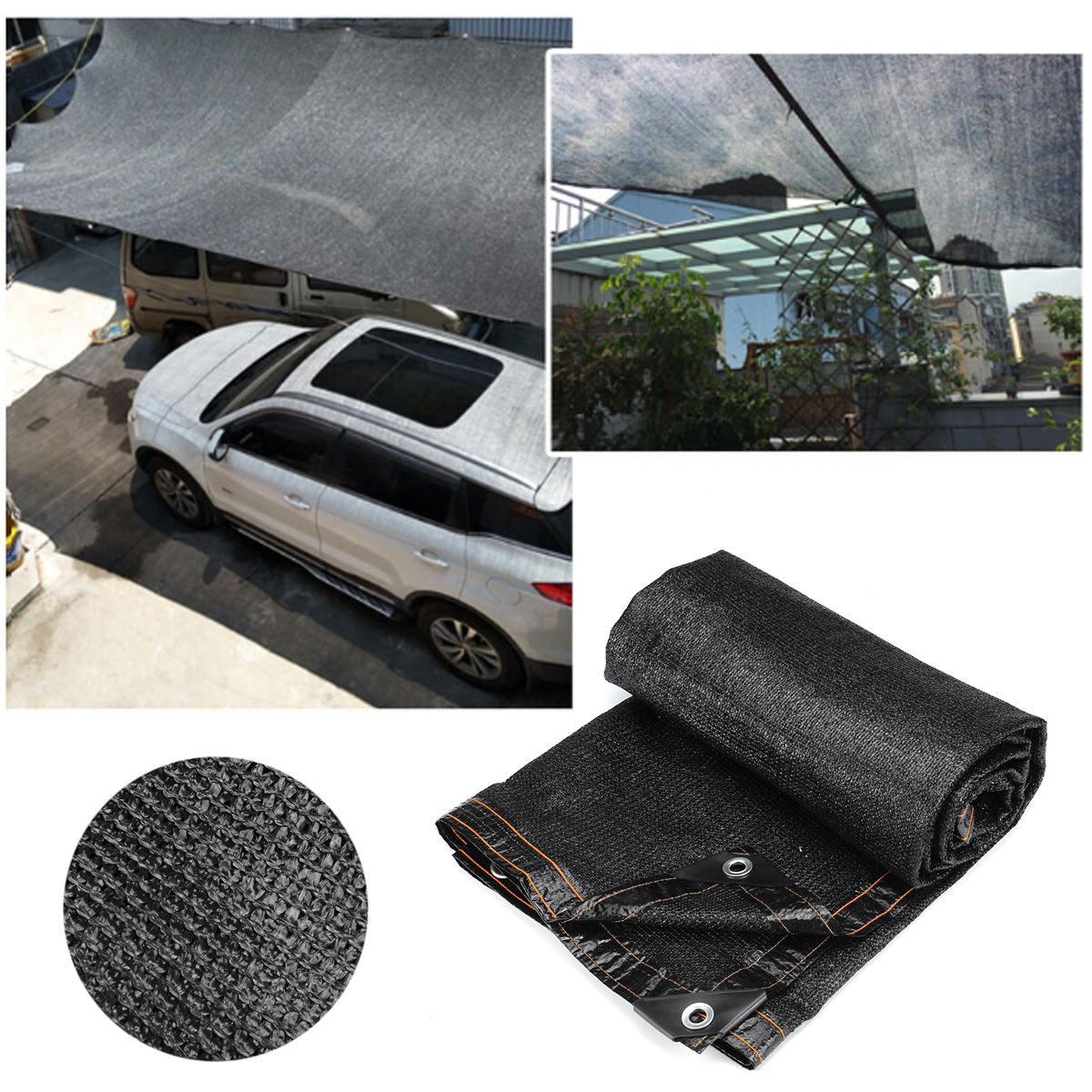 4 × 8 メートル 4 ピン屋外ガーデンサンシェードネット帆キャンプ植物温室テラスサンシェード UV 保護日焼け止めグロメット