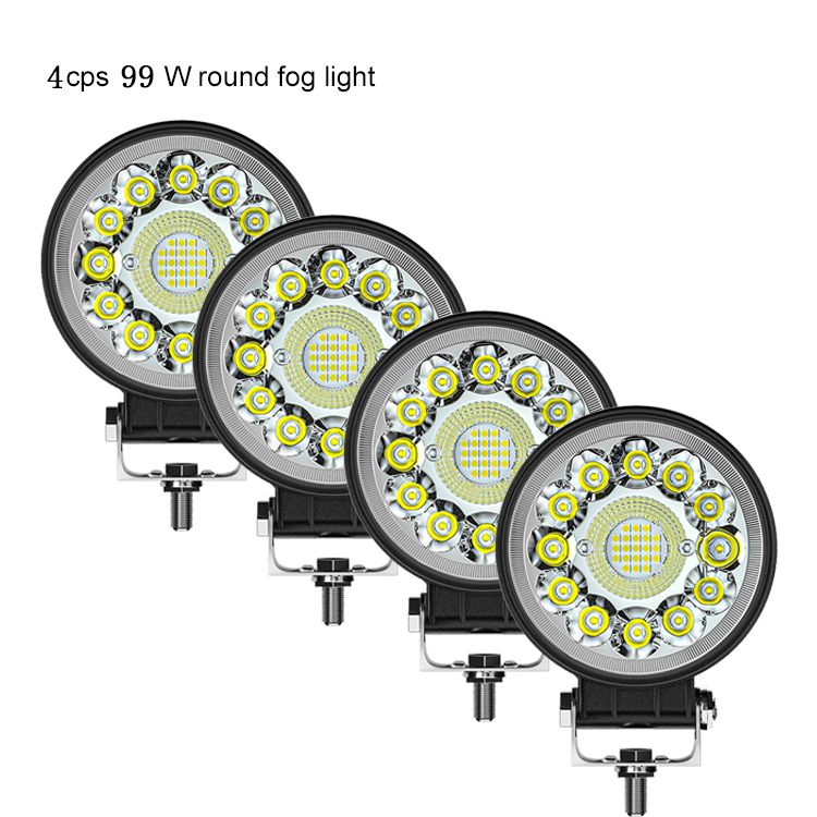 4 インチ 99 ワット LED バーオフロード 4X4 スポットライト 12V 24V ワークライトバージープトラック車トラクター SUV ATV Barra LED ヘッドライト