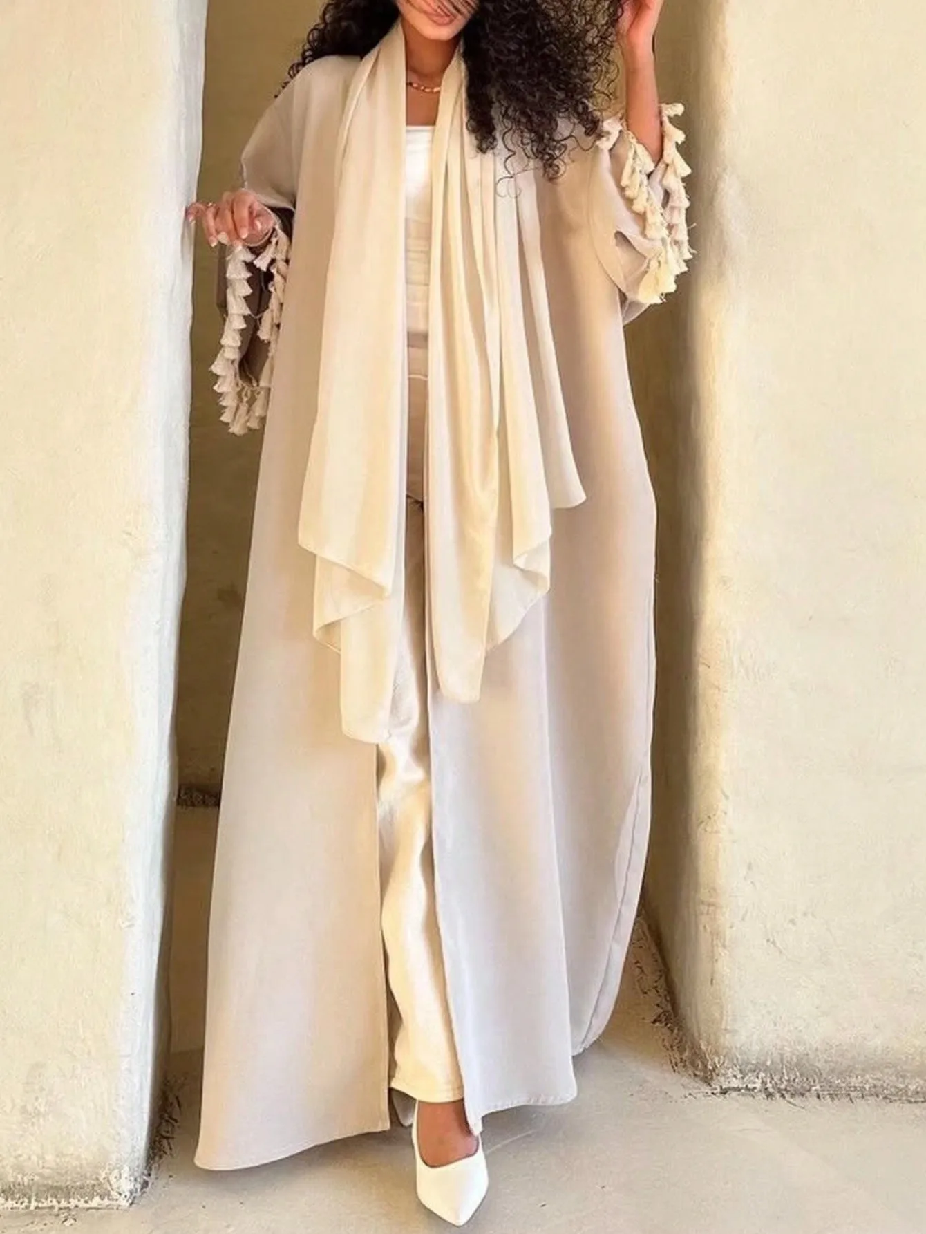 フルスリーブルーズアバヤイスラム教徒の女性 Abayas カジュアル固体カフタンイスラムマキシドレス Jilbabs 中東民族服