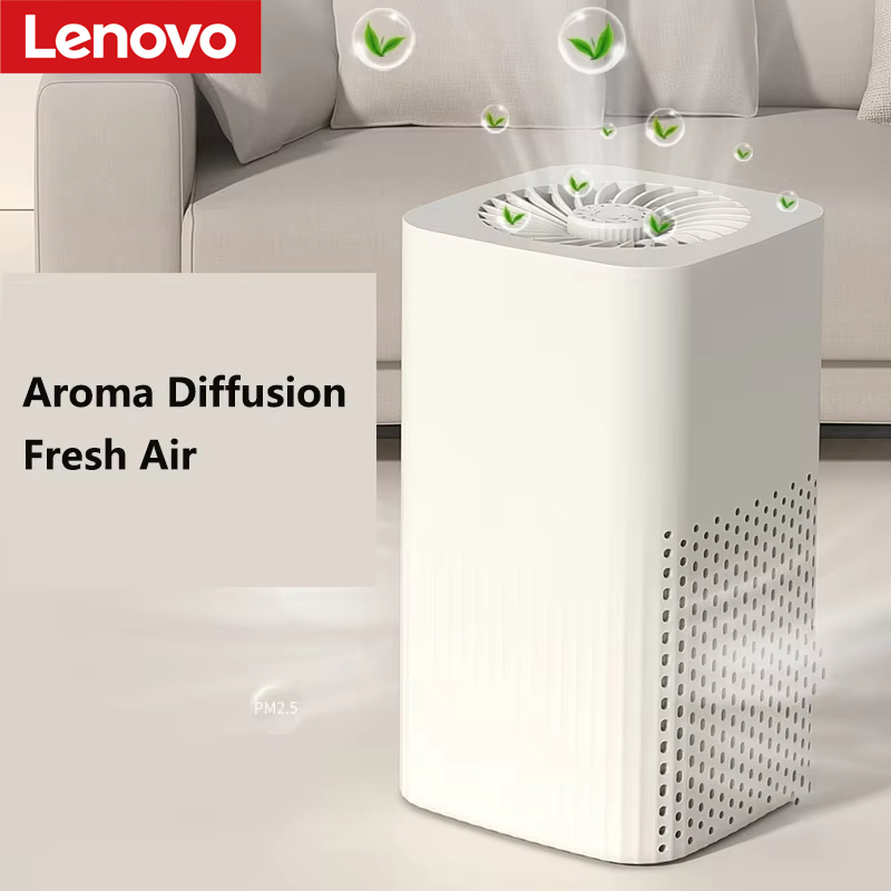 Lenovo スマート空気清浄機デスクトップ空気清浄機 360°空気取り入れ口ホルムアルデヒドを除去煙塵をすばやく除去臭気低ノイズ