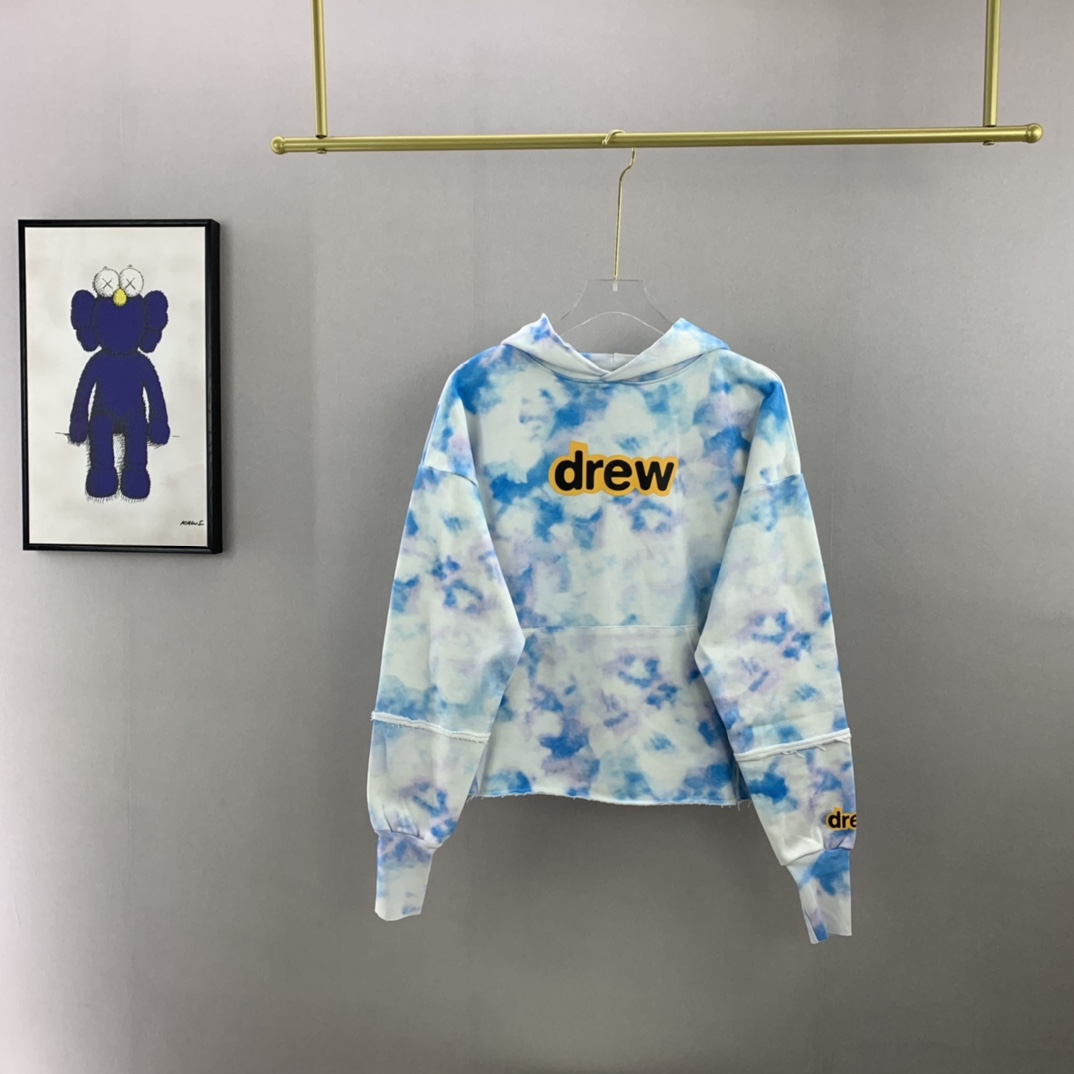 ドリューハウススーツパーカーストリートプリントグラフィックパーカー女性男性ヒップホッププルオーバートレーナーユニセックスカップルカジュアルパーカー