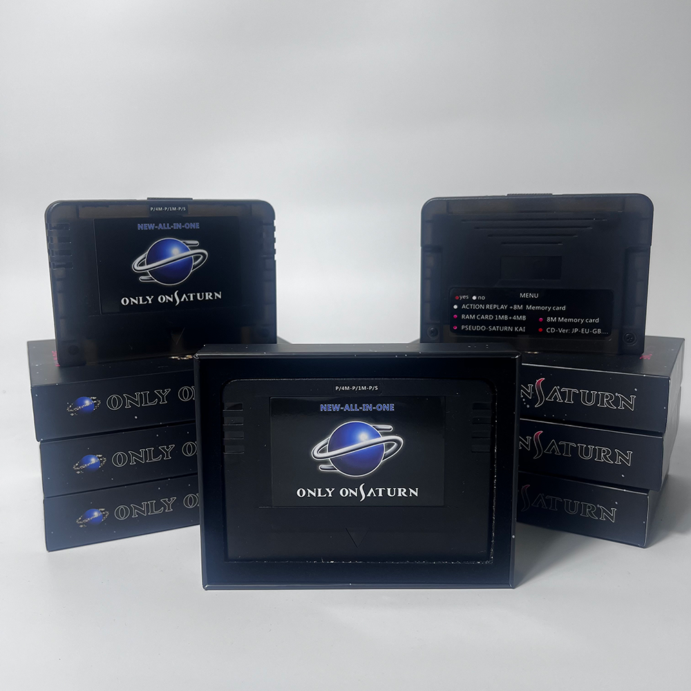 Pseudo Saturn 4 in1 NEW-ALL-IN-1 With Direct Reading 4M Accelerator Goldfinger Function Action Replay 8MB Memory Card Cartridge