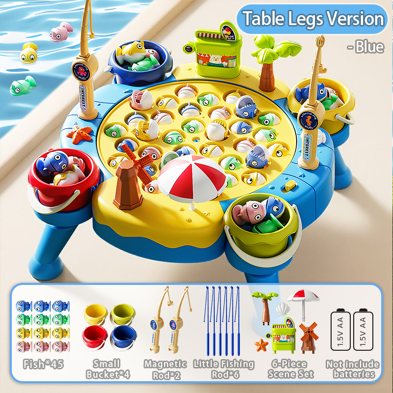 磁気釣りゲーム - 2/6 ポール付き教育学習玩具
